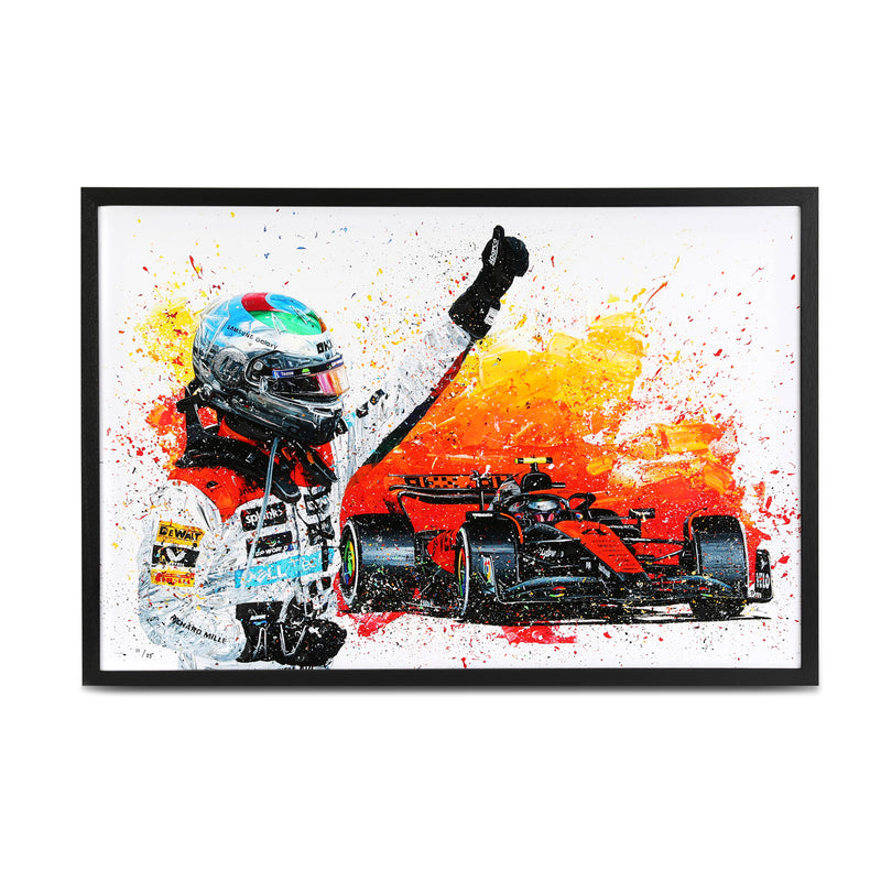 'Lando 2023 Silverstone' Hand Embellished Canvas – David Johnson