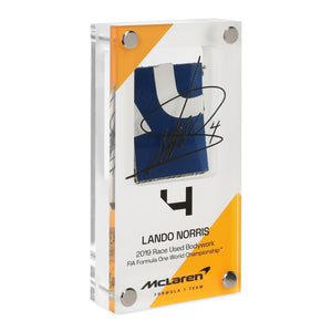 Lando Norris 2019 Bodywork in Acrylic Formula 1 collectible displayed in premium motorsport display