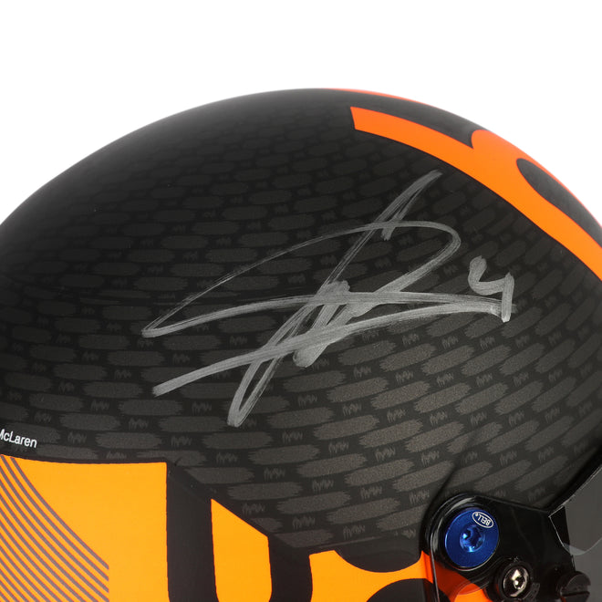 Season Launch LOT 006 - Lando Norris & Oscar Piastri 2024 Signed McLaren F1 Team 1:2 Helmet