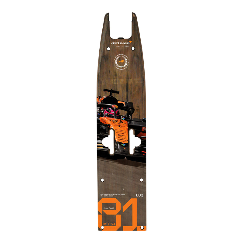 Oscar Piastri 2025 McLaren F1 Team Race Used Front Skid Plank Wall Art - Las Vegas GP