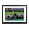 Lewis Hamilton 2024 Mercedes AMG Petronas Frame Print - Final Tour - British GP