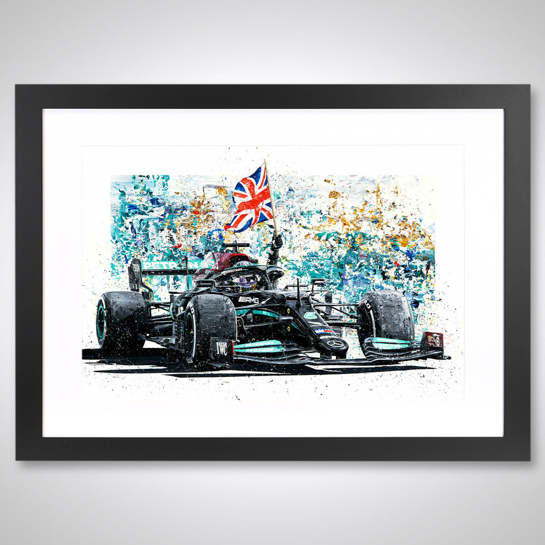 Lewis Hamilton 2021 'Union Jack' Embellished Print – David Johnson