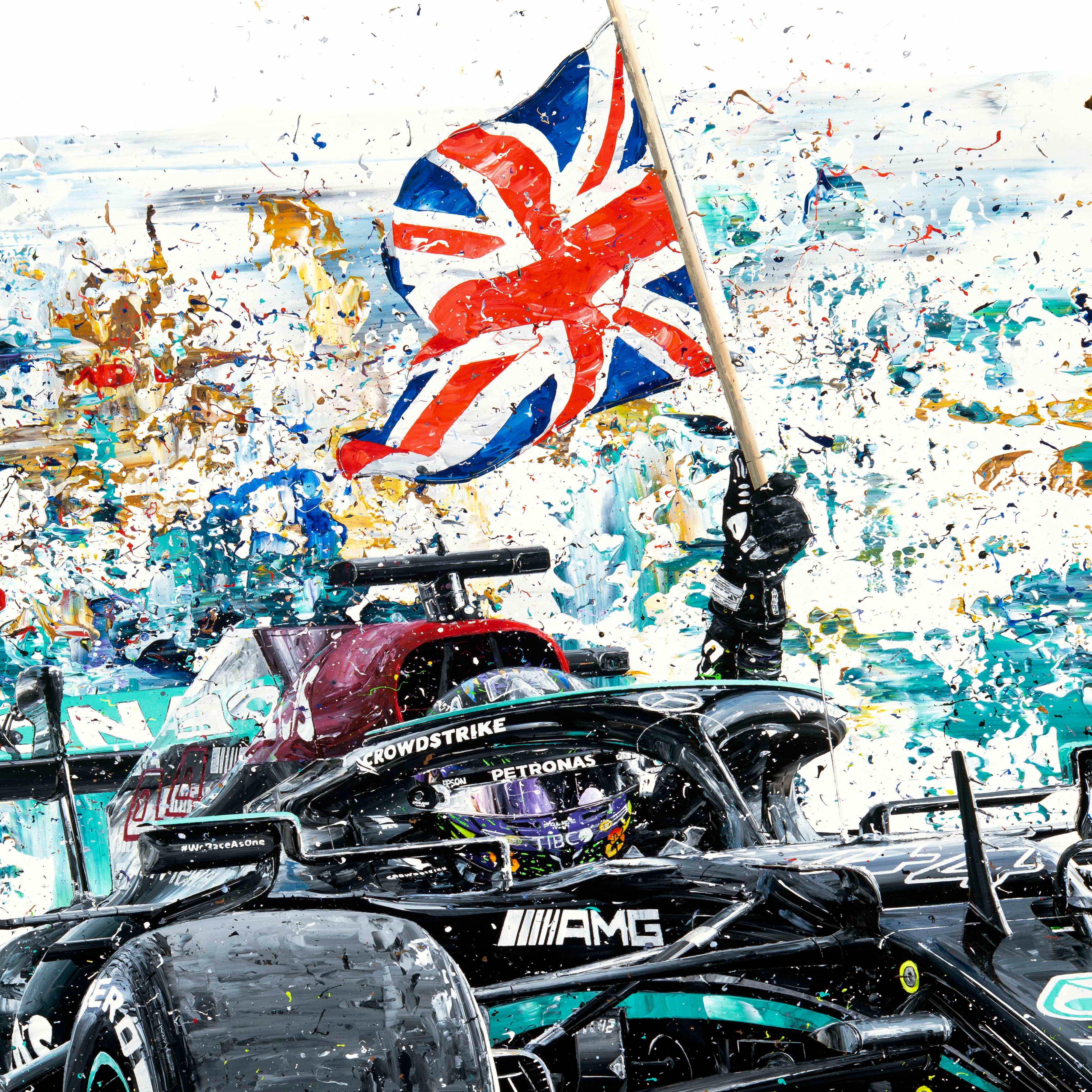 Lewis Hamilton 2021 'Union Jack' Giclee Print – David Johnson