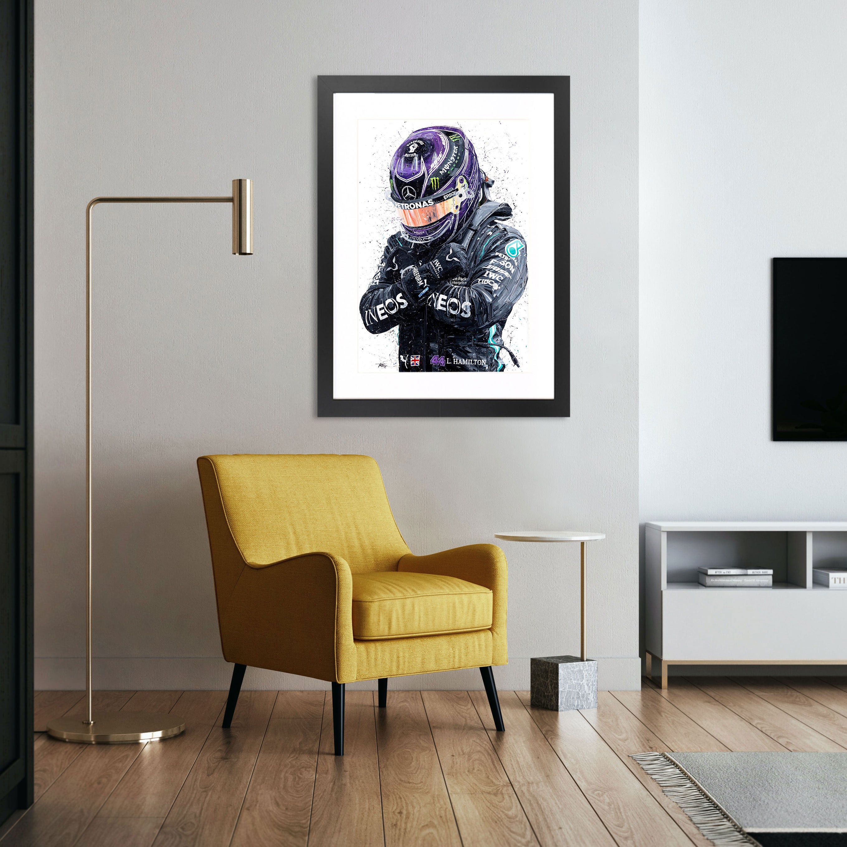 Lewis Hamilton 'Tribute' Giclee Print – David Johnson