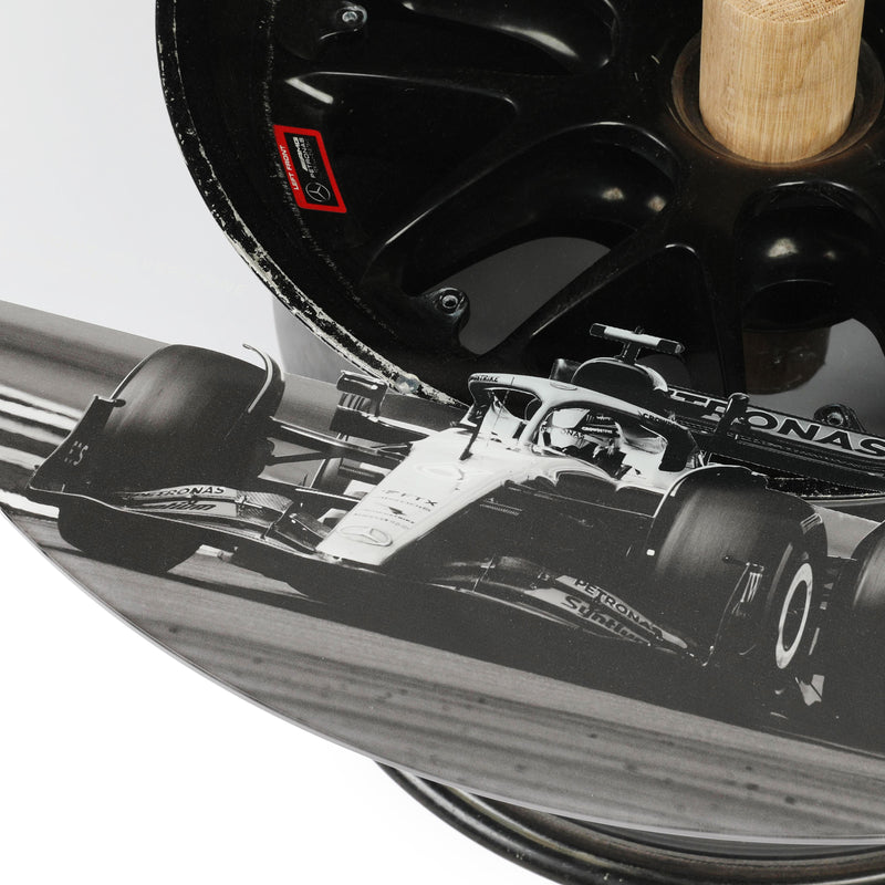 Lewis Hamilton Mercedes AMG Petronas Wheel Rim Coffee Table – Silverstone 2022