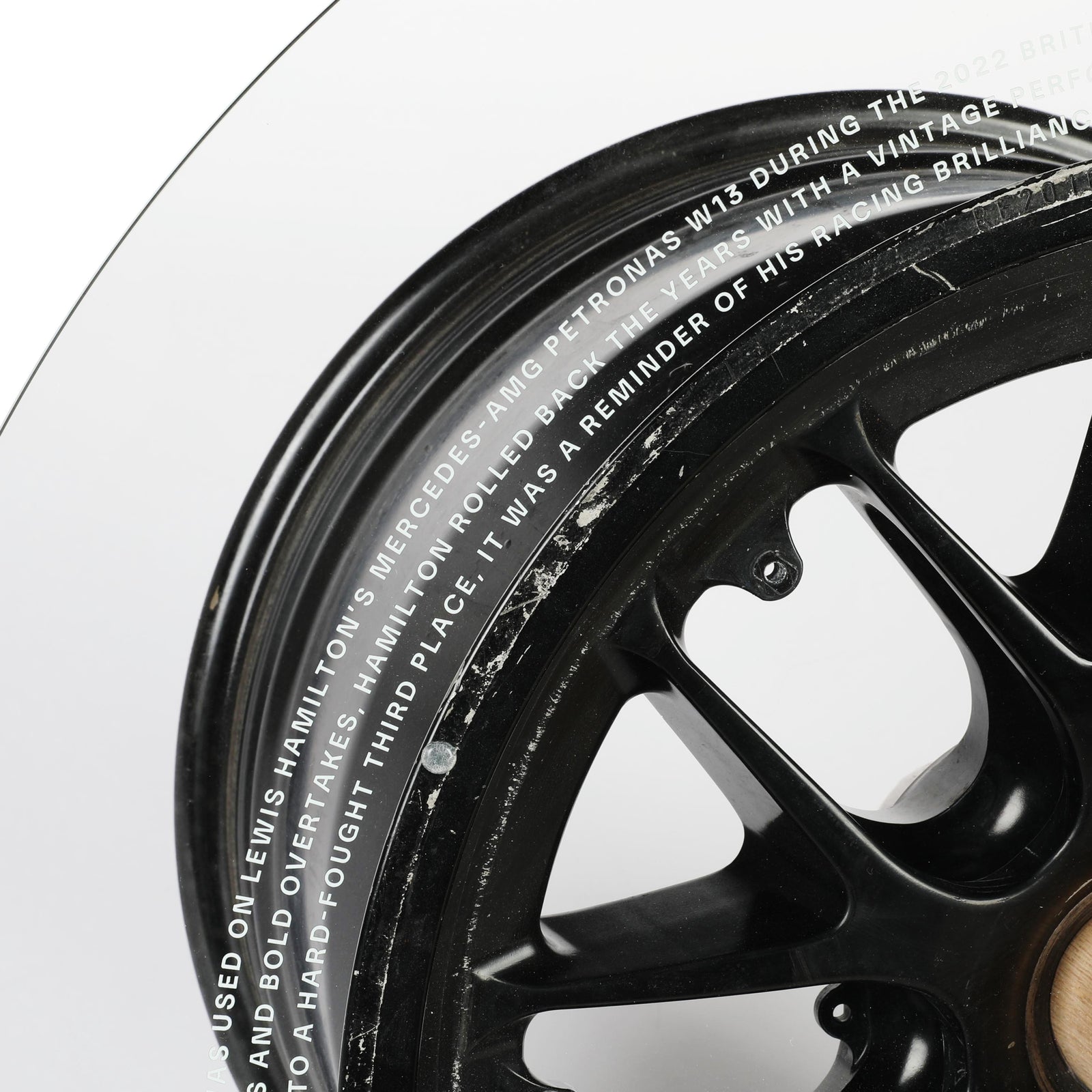 Lewis Hamilton Mercedes AMG Petronas Wheel Rim Coffee Table – Silverstone 2022