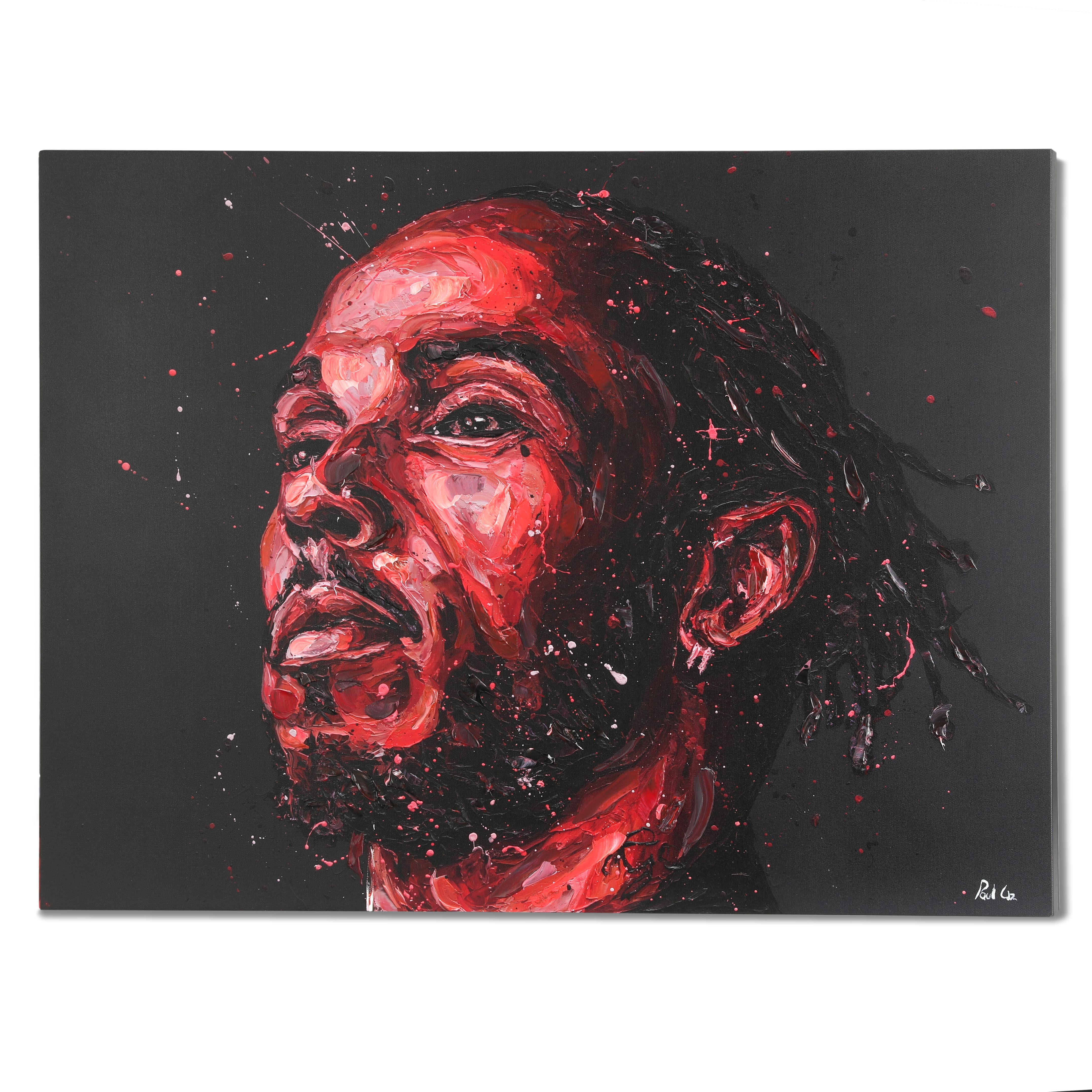 'Lewis now in Red' Lewis Hamilton 2025 Ferrari Hand Embellished - Paul Oz