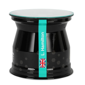 Lewis Hamilton wheel rim table