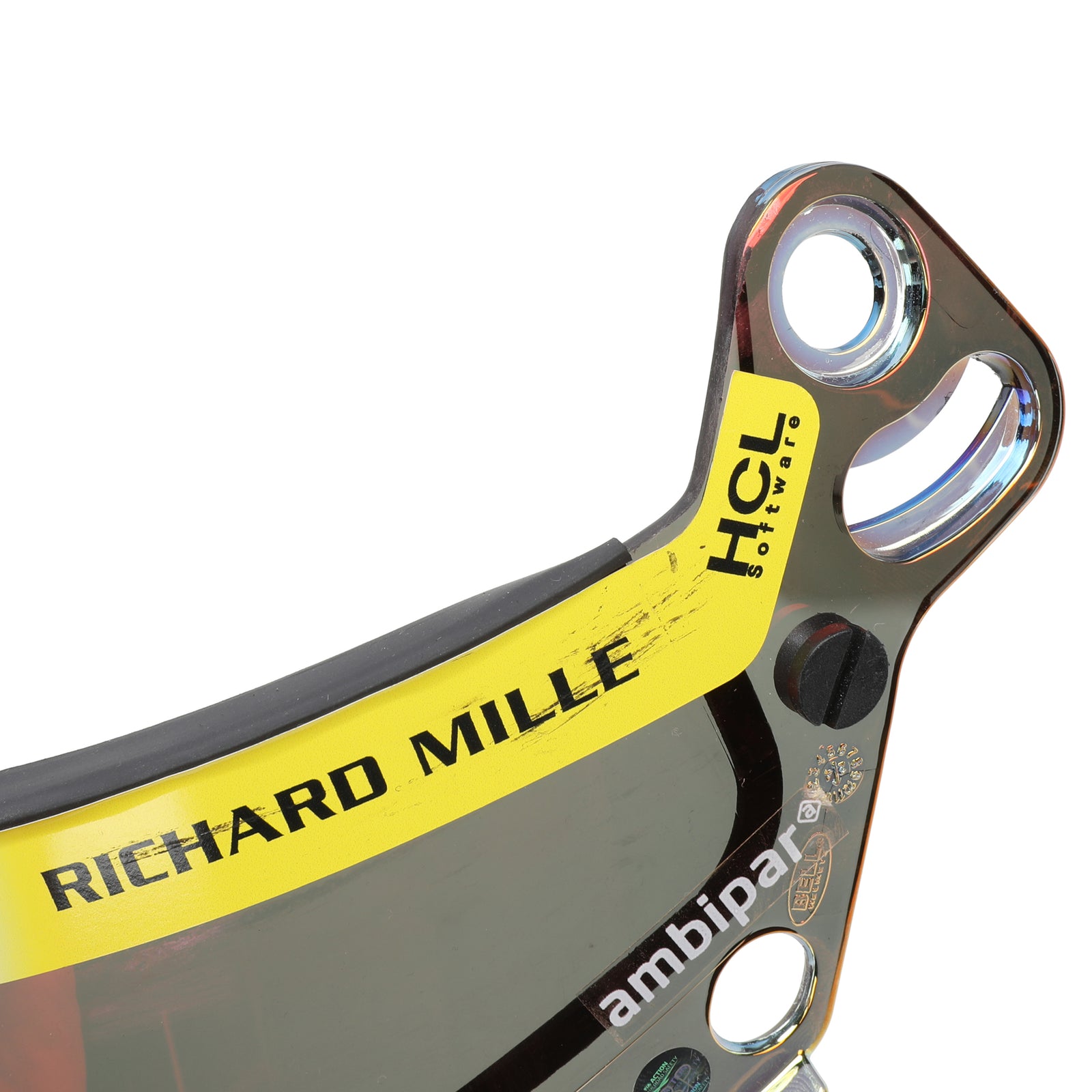 LOT 736 - Lewis Hamilton 2025 Ferrari Visor – Weekend Used Signed