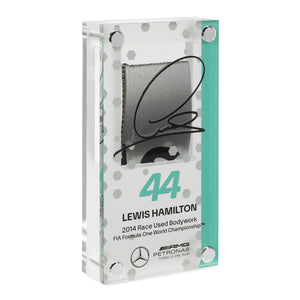 Lewis Hamilton 2014 Bodywork & Acrylic Formula 1 collectible displayed in premium motorsport display
