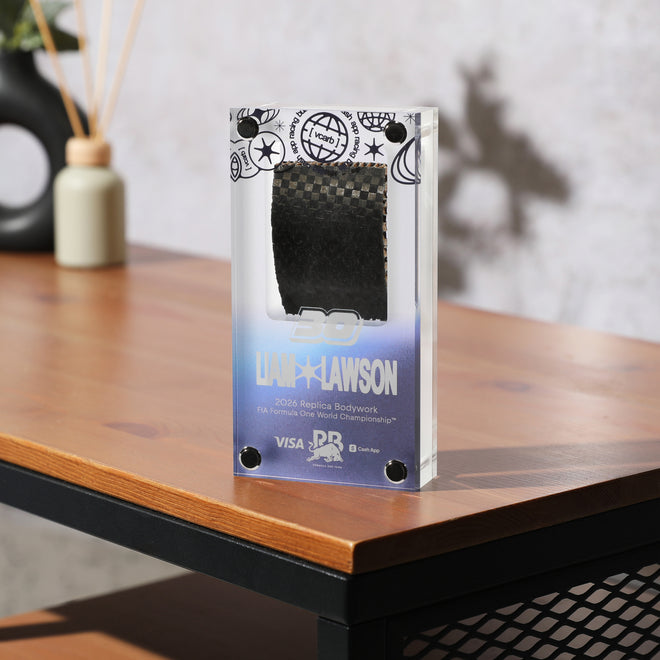 Racing Bulls F1 Team encased bodywork Lawson 2026 replica acrylic memorabilia display