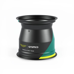 Aston Martin Aramco F1 Team mini wheel rim 2026 Formula 1 inspired motorsport collectible display piece