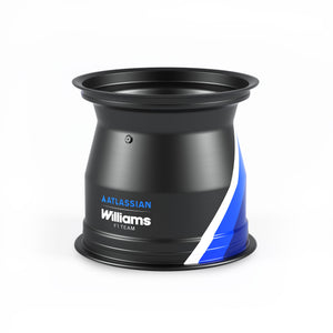 Atlassian Williams Racing mini wheel rim 2026 Formula 1 inspired motorsport collectible display piece