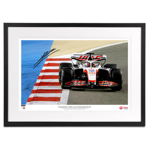 LOT 010 - Kevin Magnussen 2022 Signed Photograph – Bahrain GP