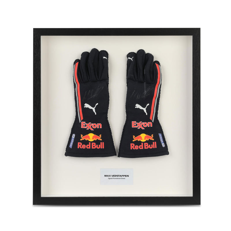 Max Verstappen Signed Red Bull Racing Grand Prix Used Gloves