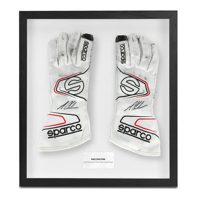 The Austin Auction LOT 028 - Max Chilton 2012 Marussia F1 Team Driver-Used Gloves