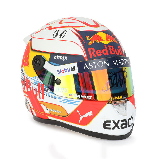 Miami Auction LOT 044 - Max Verstappen 2019 Red Bull 1:2 Scale Helmet – Signed