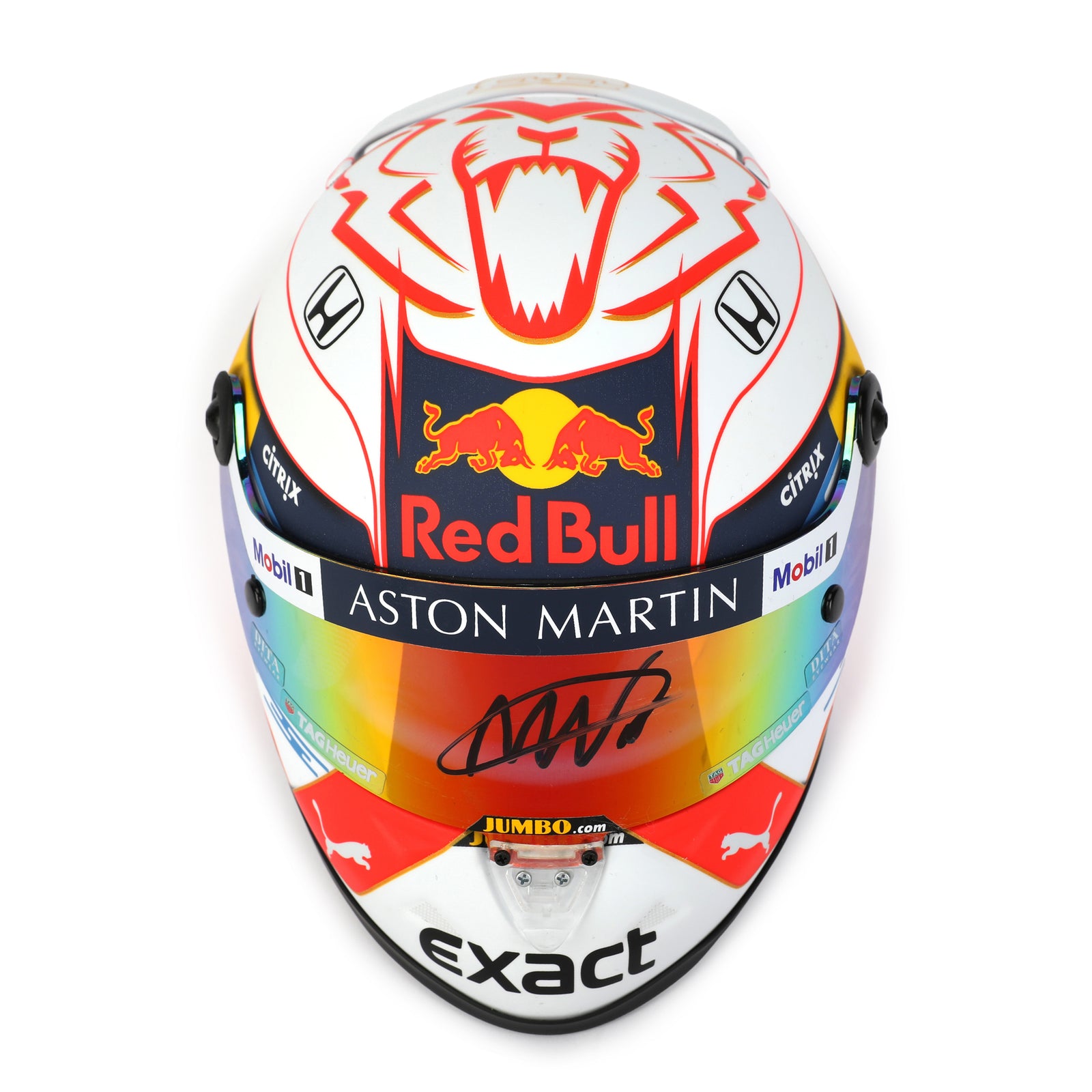 Miami Auction LOT 044 - Max Verstappen 2019 Red Bull 1:2 Scale Helmet – Signed