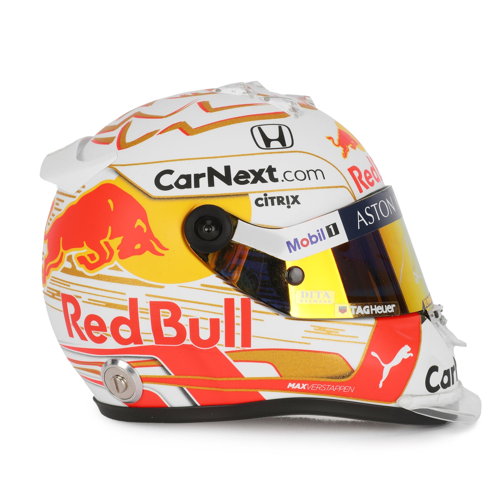 LOT 735 - Max Verstappen Signed 2020 Red Bull Racing 1:2 Scale Helmet