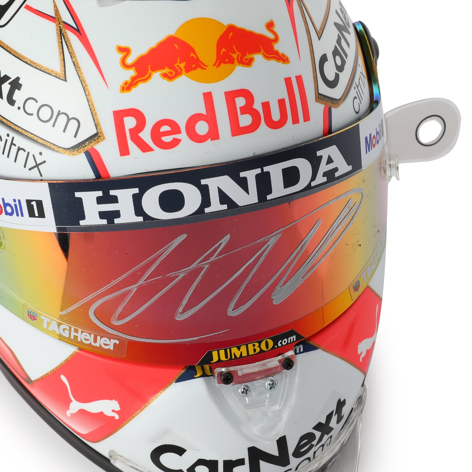 LOT 628 - Max Verstappen 2021 Signed 1.2 Scale Helmet