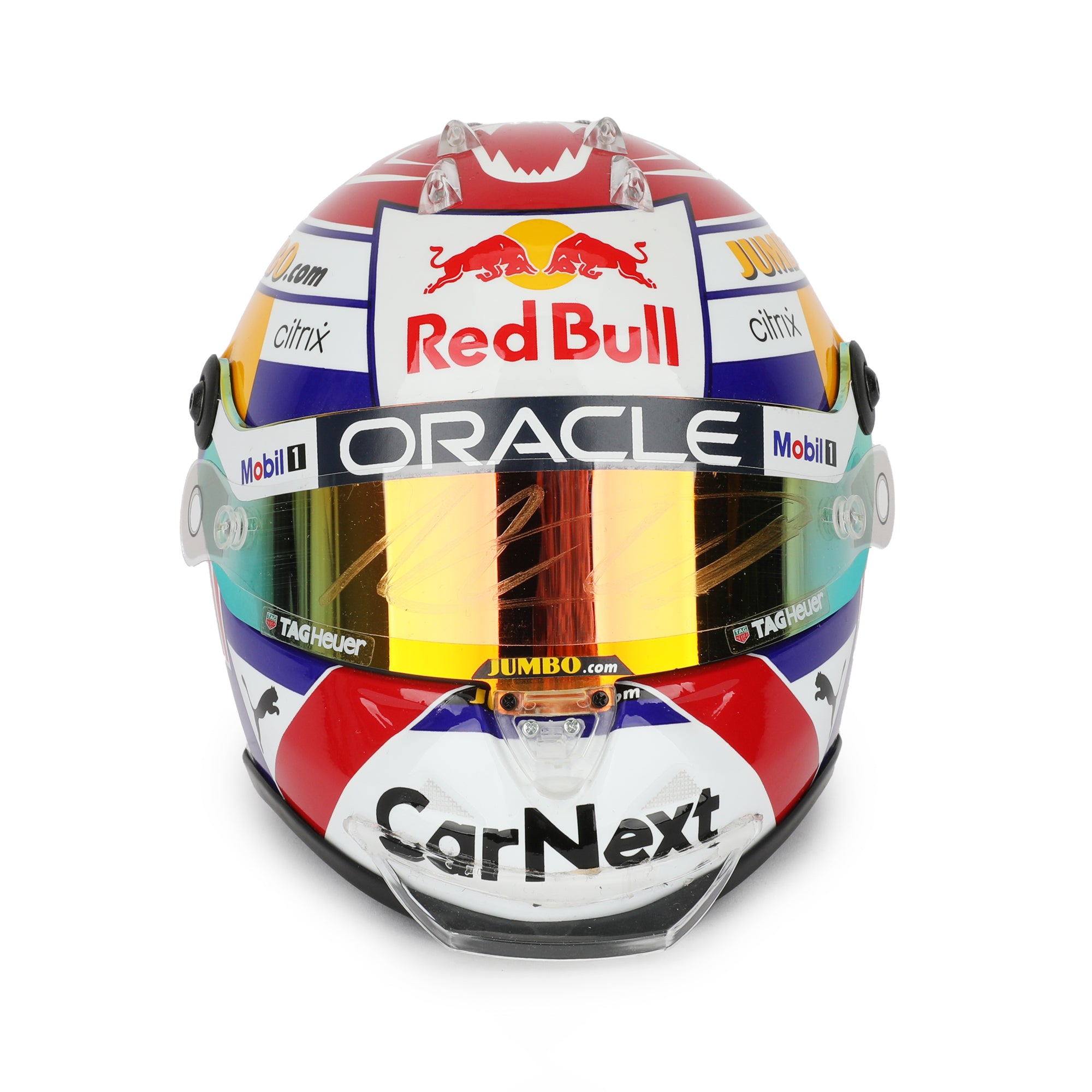 Max Verstappen 2022 Signed Red Bull Racing 1:2 Scale Helmet - Dutch GP