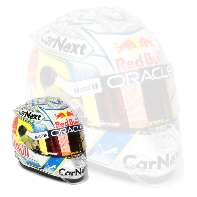 Miami Auction LOT 043 - Max Verstappen 2022 Red Bull 1:2 Scale Helmet - Austrian GP Signed