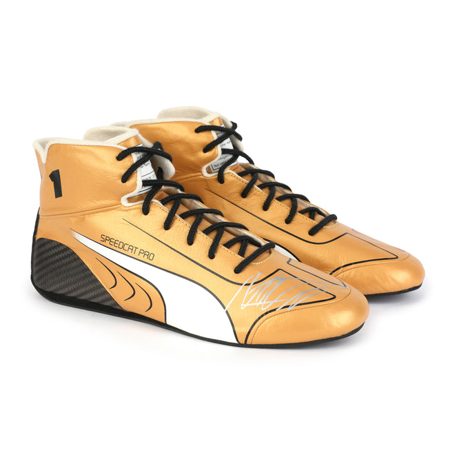 Miami Auction LOT 021 - Max Verstappen 2022 Red Bull Boots - Signed Replica