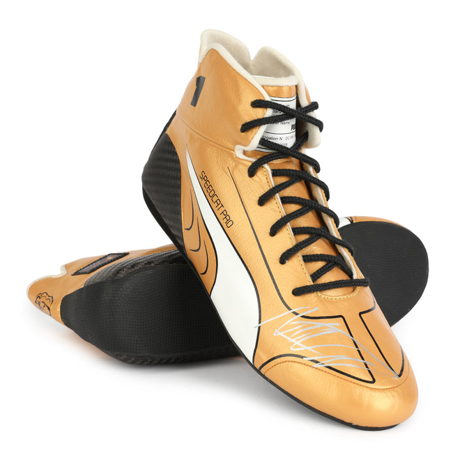 Miami Auction LOT 021 - Max Verstappen 2022 Red Bull Boots - Signed Replica