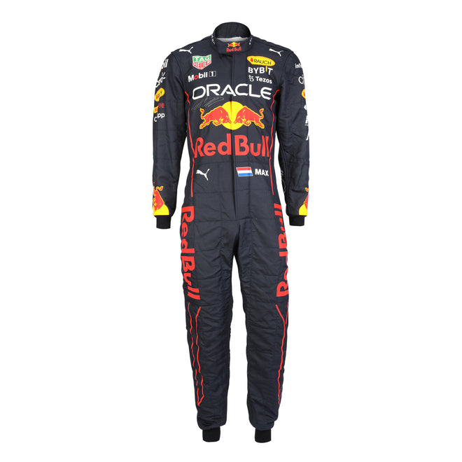 Miami Auction LOT 020 - Max Verstappen 2022 Oracle Red Bull Racing Race Suit – Signed Replica