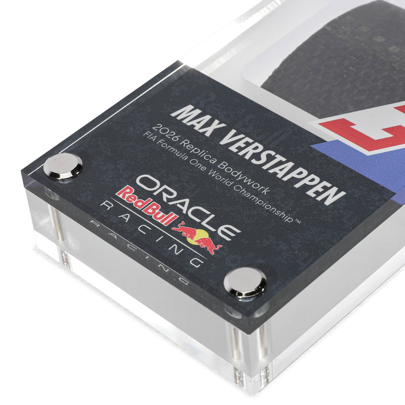 Formula 1 acrylic framed bodywork Verstappen 2026 replica motorsport collectible
