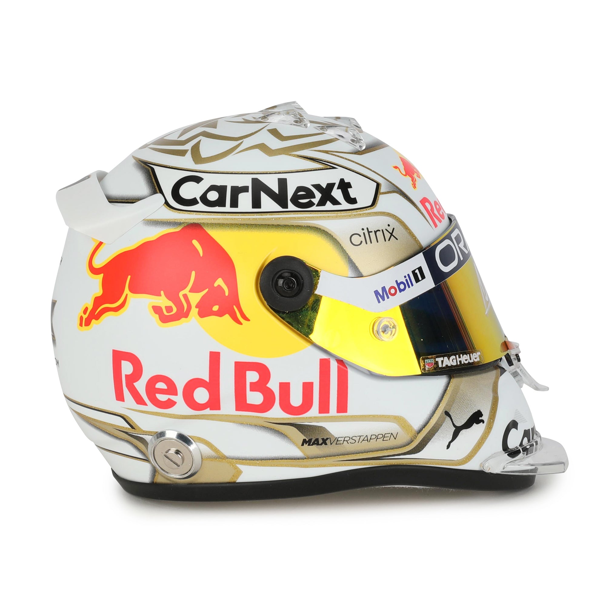 Max Verstappen Signed 2022 Red Bull 1:2 Scale Helmet
