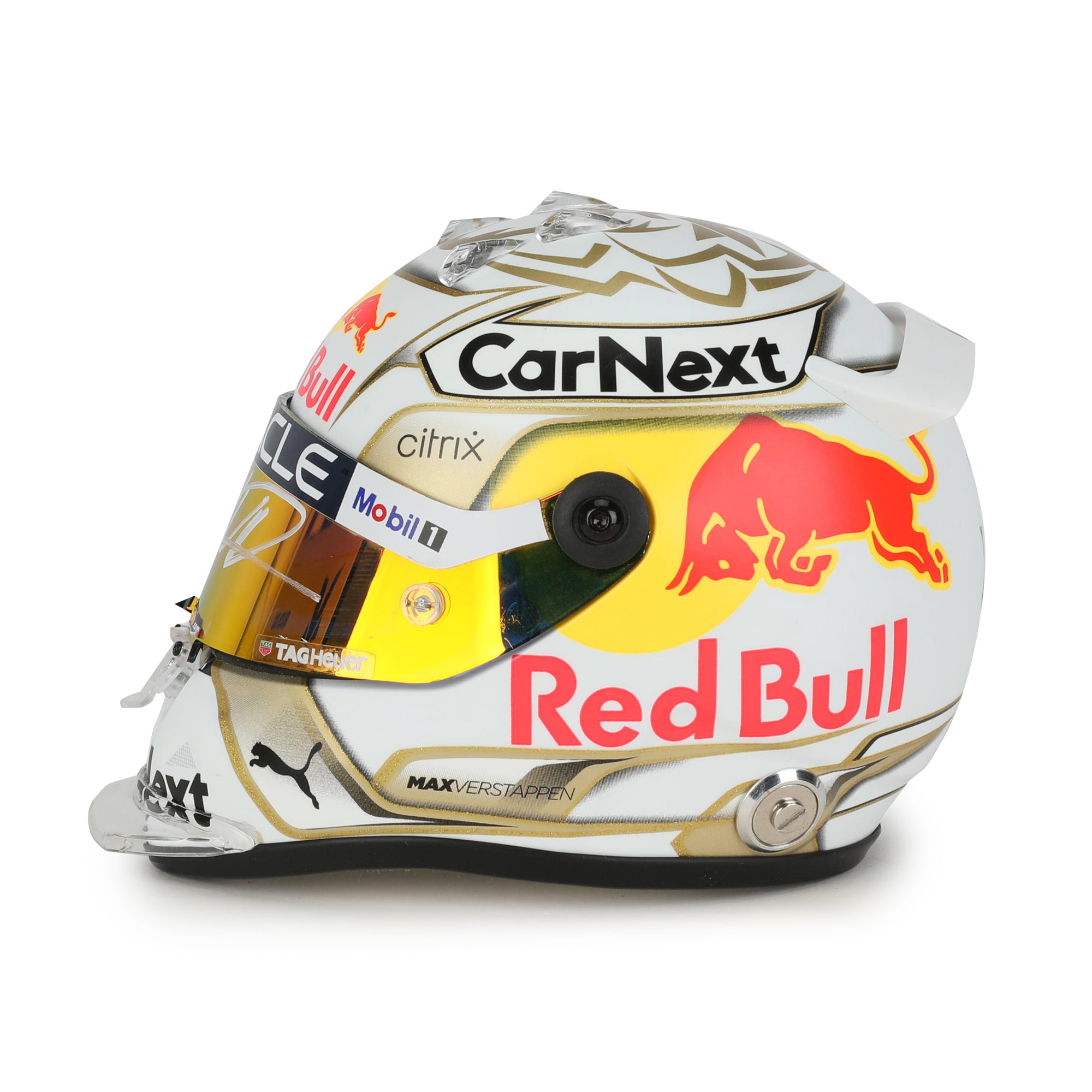 Max Verstappen Signed 2022 Red Bull 1:2 Scale Helmet