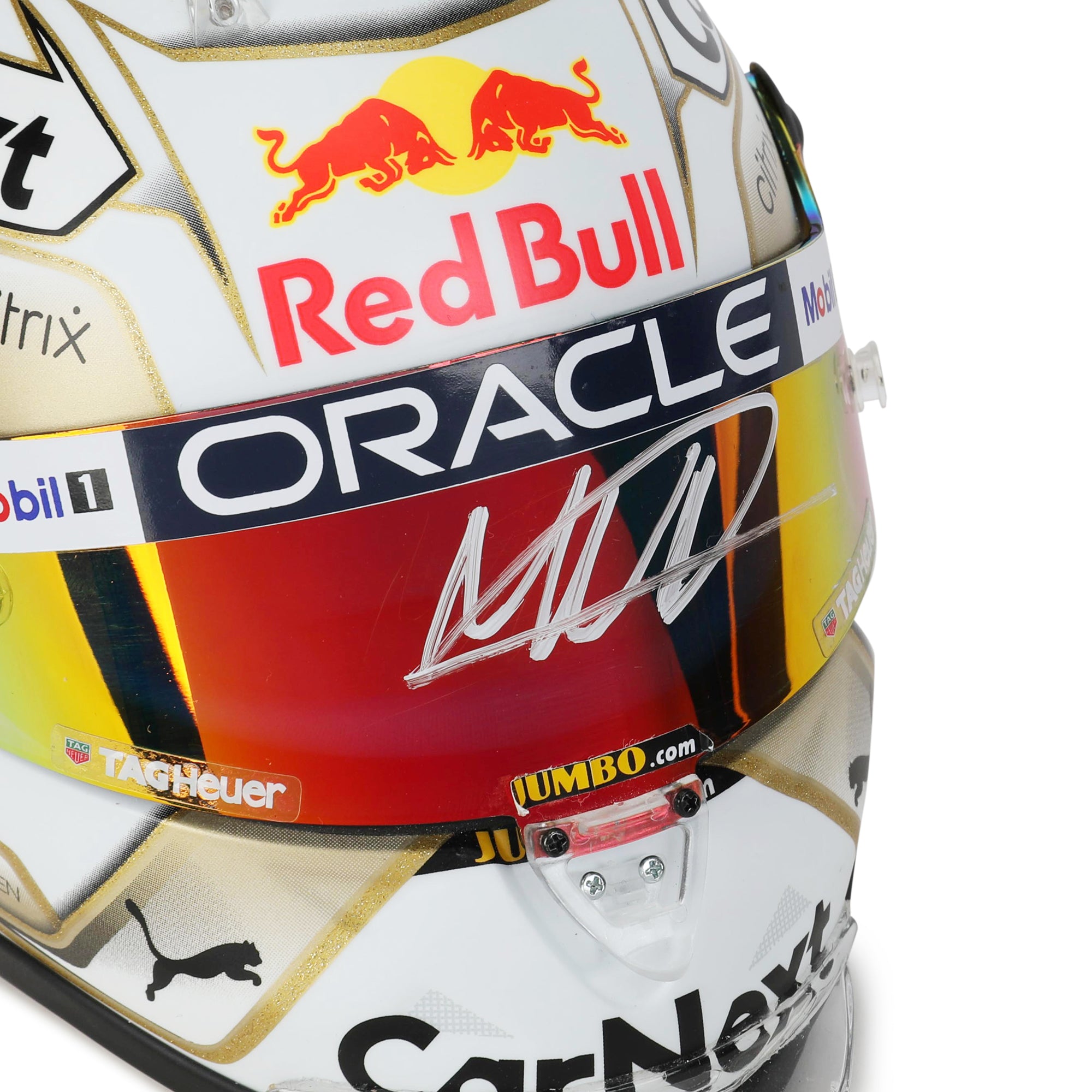 Max Verstappen Signed 2022 Red Bull 1:2 Scale Helmet