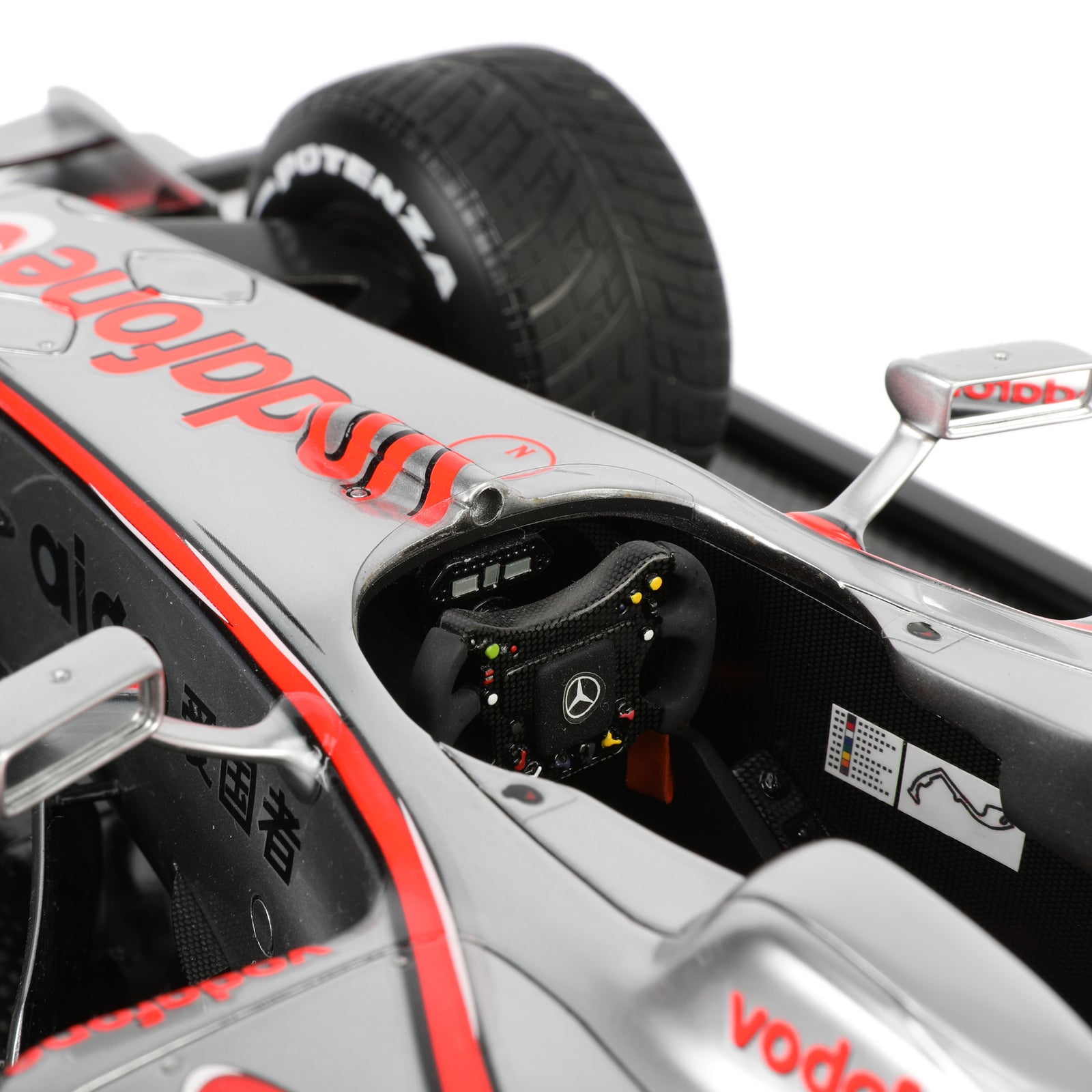 Season Launch LOT 014 – Lewis Hamilton 2008 McLaren MP4-23A 1:8 Scale Model Car - Monaco GP Amalgam