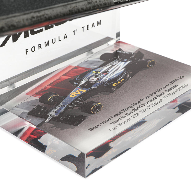 McLaren 2014 Left Front Wing Flap on Display Stand