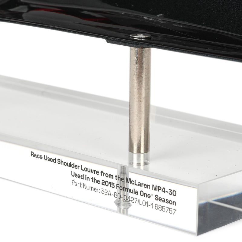 McLaren 2015 MP4-30 Mounted LH Shoulder Louvre on Display Stand