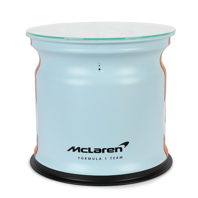 Authentic Formula One® Gulf livery rear wheel rim table