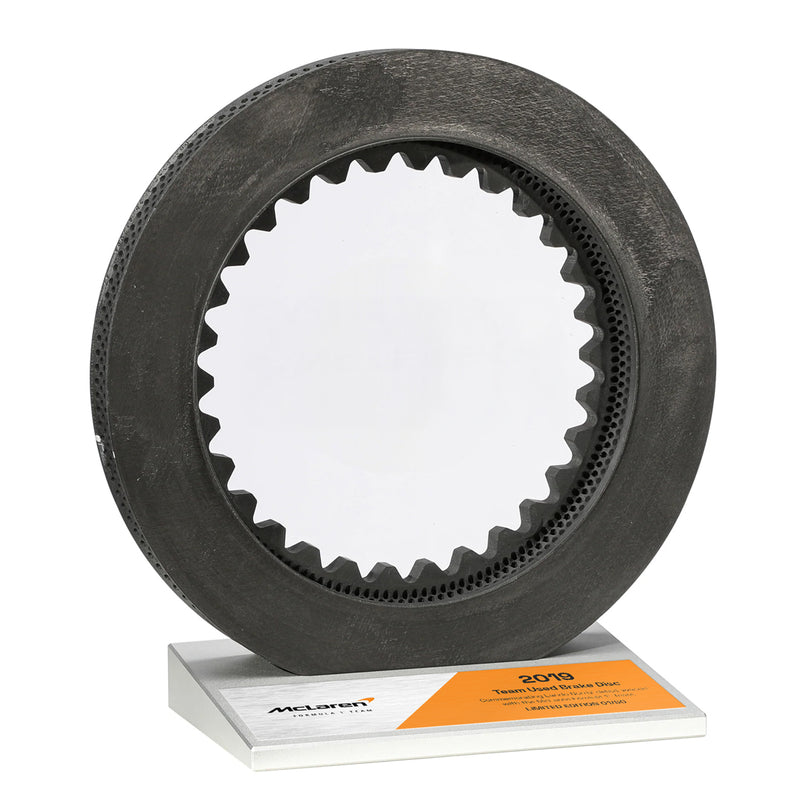Limited-Edition Lando Norris 2019 McLaren F1® Team Brake Disc on Display - Only 50 Editions