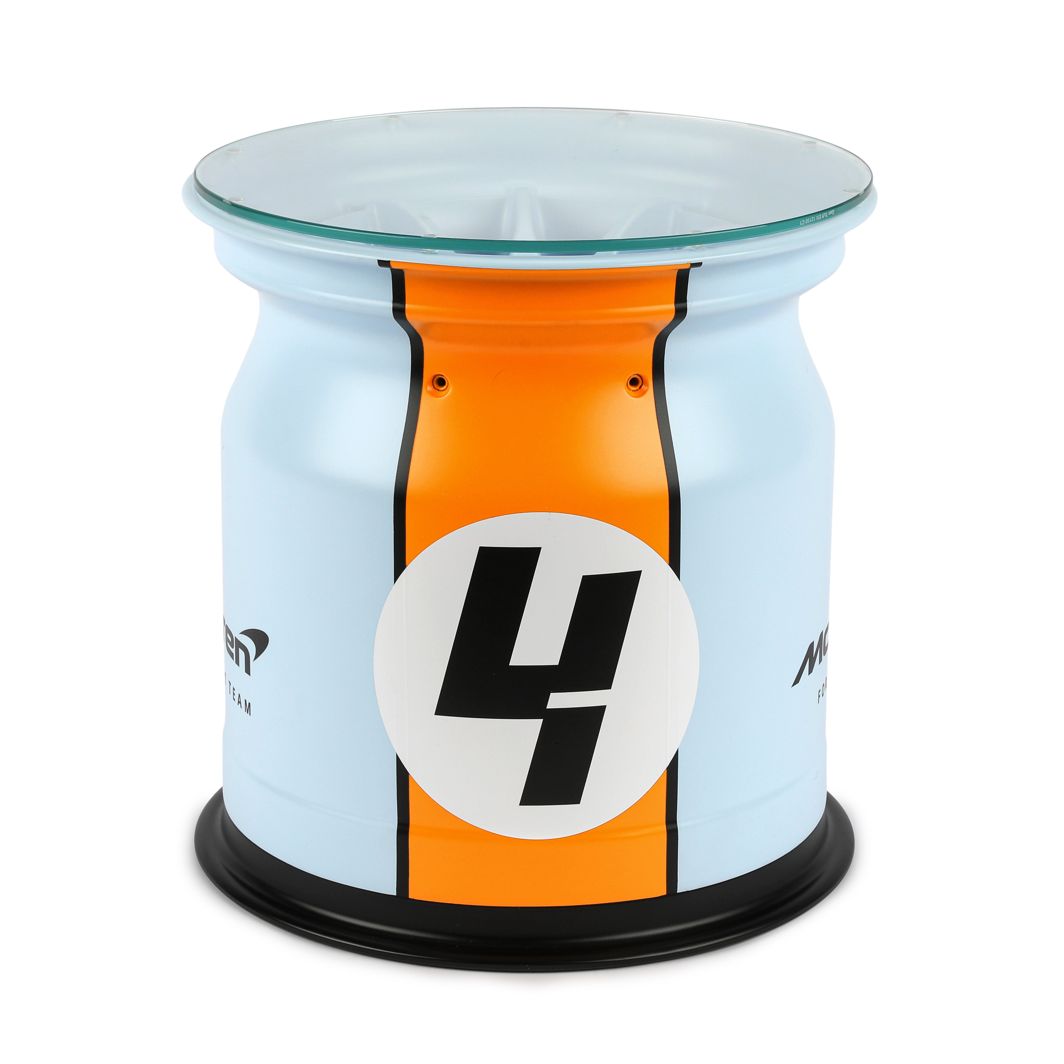 Lando Norris 2021 McLaren F1 Team Wheel Rim Table - Gulf Edition