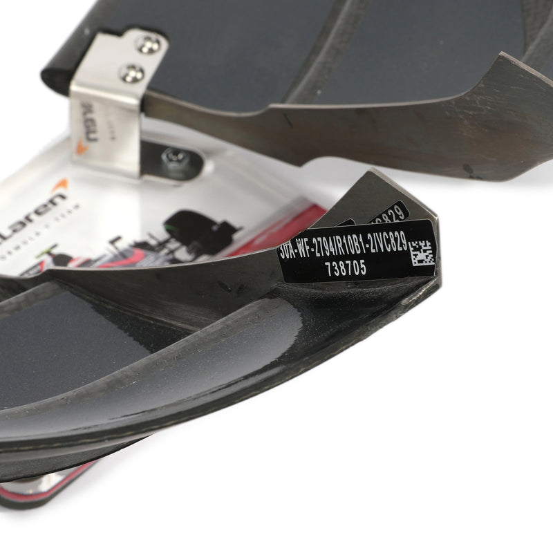 McLaren Formula 1 double front wing flap 2015 aerodynamic bodywork mounted display stand
