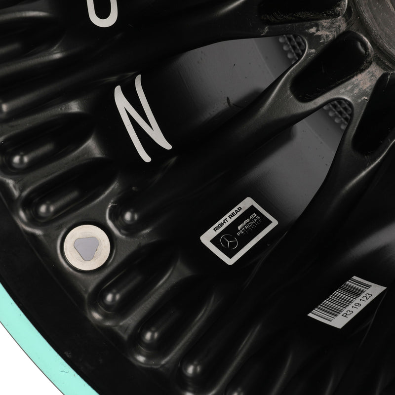 Mercedes-AMG PETRONAS F1 Team 2019 Season Used Rear Wheel Rim Table