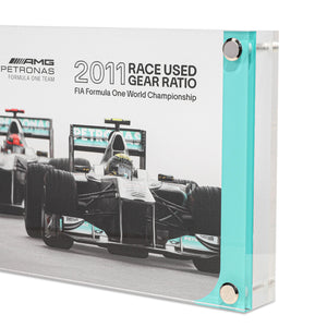 Mercedes AMG Petronas 2011 Gear Ratio in Acrylic