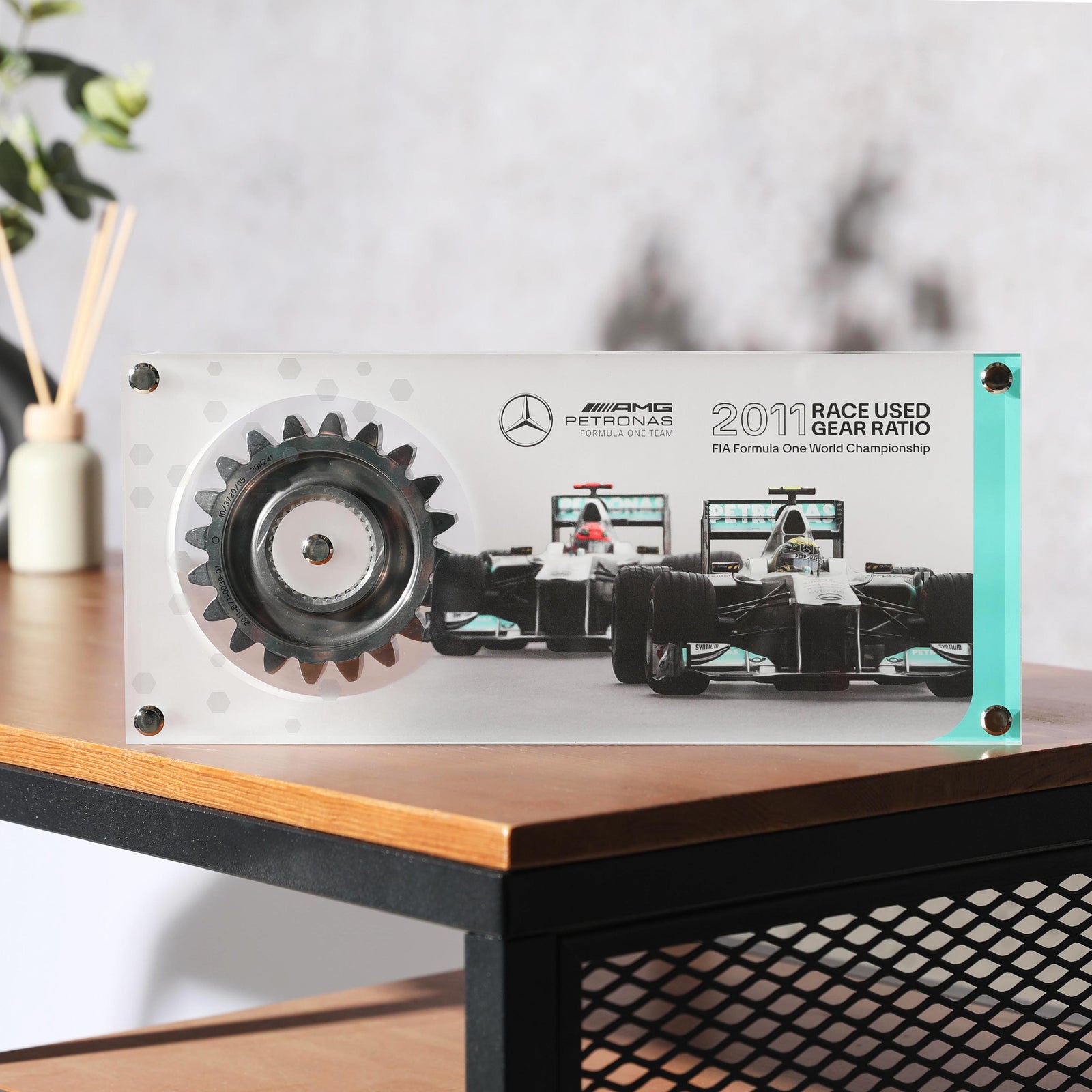 Mercedes AMG Petronas 2011 Gear Ratio in Acrylic