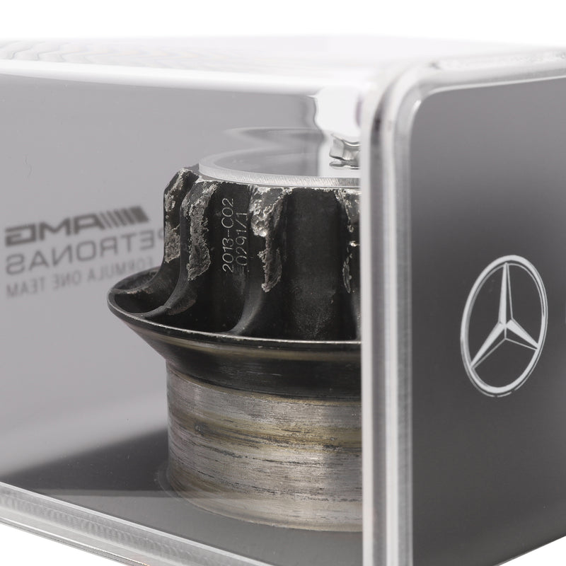 Mercedes AMG Petronas 2013 Grand Prix Used Wheel Nut in Display Case - Black