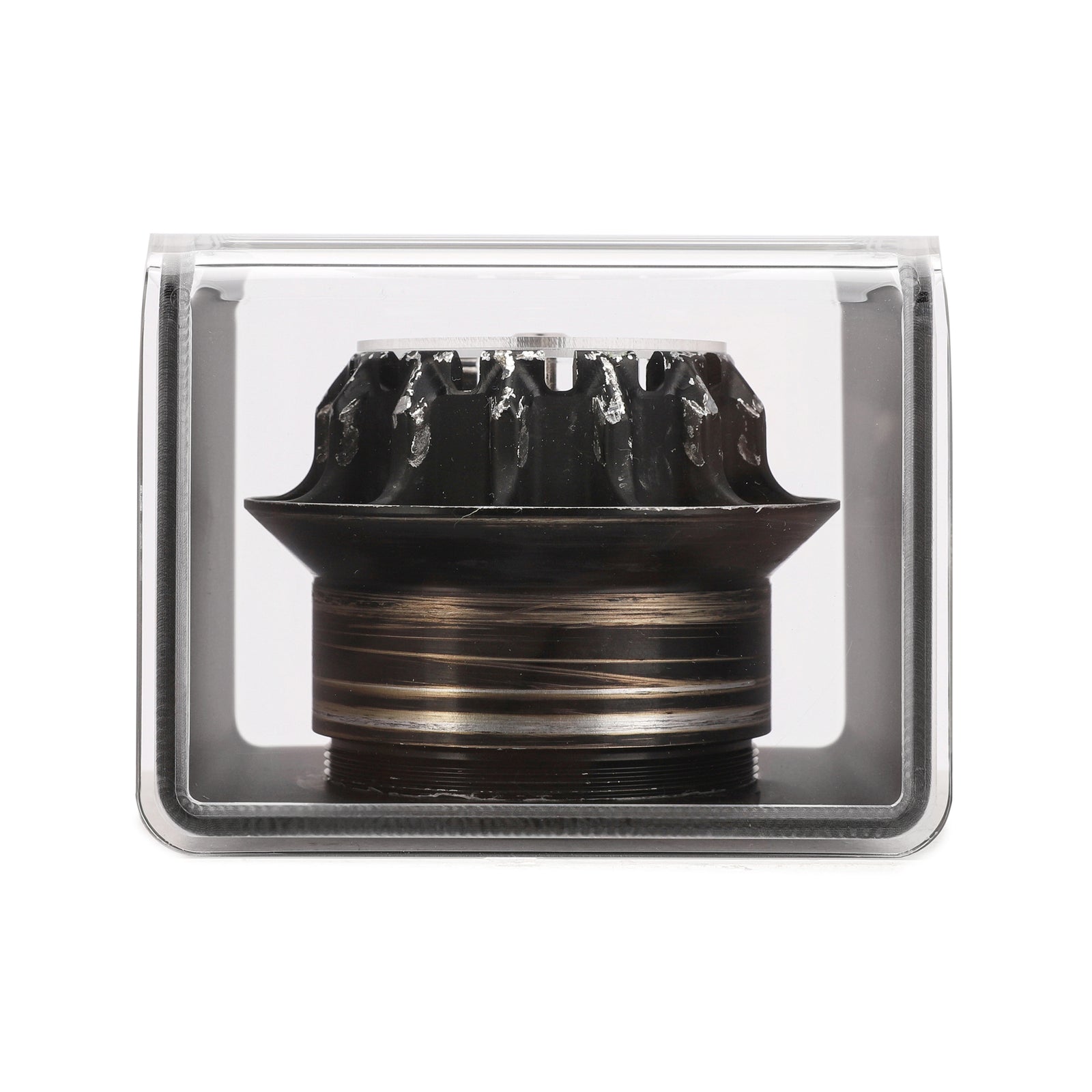 Mercedes AMG Petronas 2015 Grand Prix Used Black Wheel Nut in Display Case