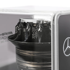 Mercedes AMG Petronas 2015 Grand Prix Used Black Wheel Nut in Display Case