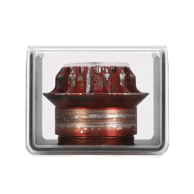 Mercedes AMG Petronas 2015 Grand Prix Used Red Wheel Nut in Display Case