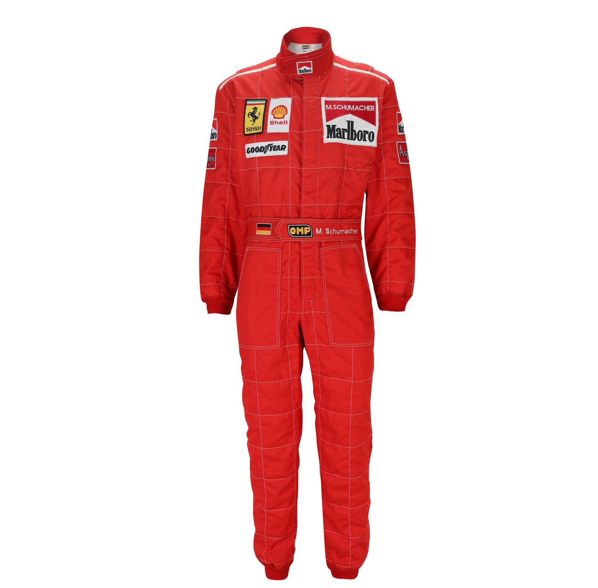 Michael Schumacher Test Used Suit from Fiorano – 1996 Formula One Season