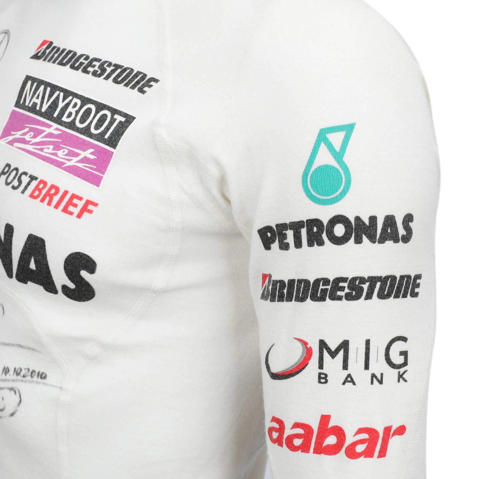 LOT 741 - Michael Schumacher 2010 Mercedes Nomex - Japan GP Used Signed