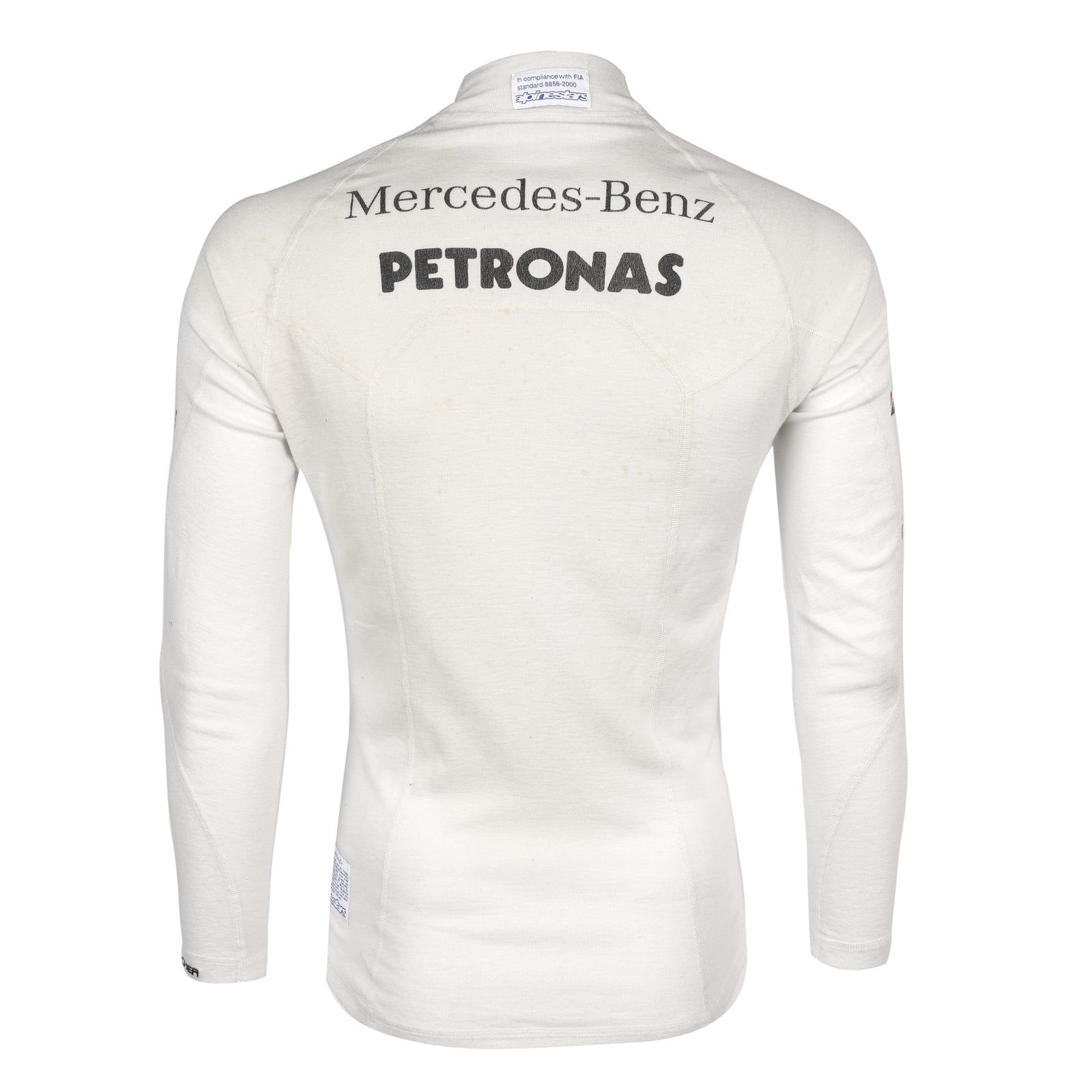 LOT 647 - Michael Schumacher 2010 Mercedes Nomex - Turkey GP Used Signed